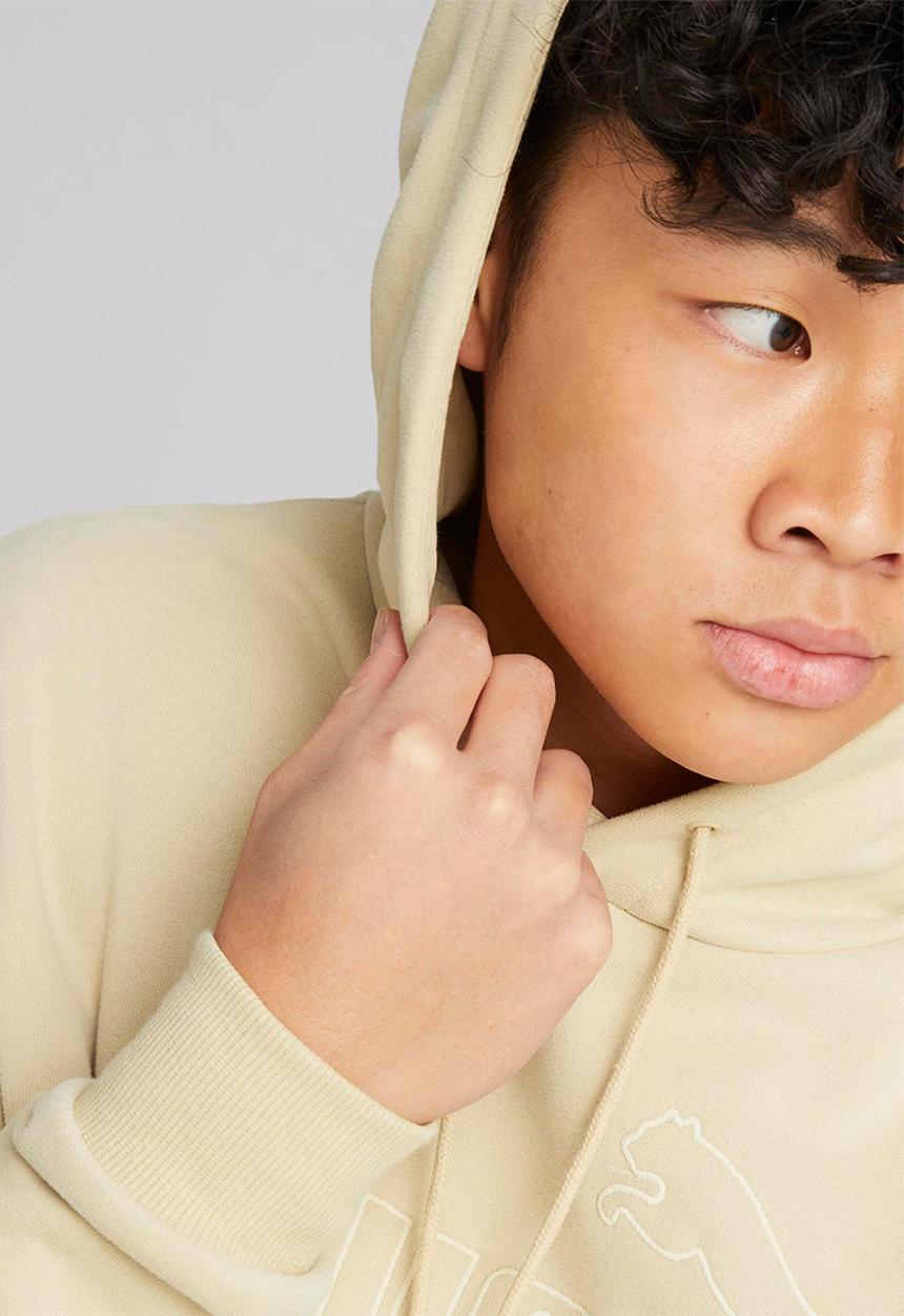 PUMA - Ess elevated hoodie tr - granola
