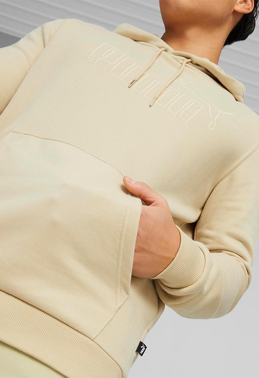 PUMA - Ess elevated hoodie tr - granola