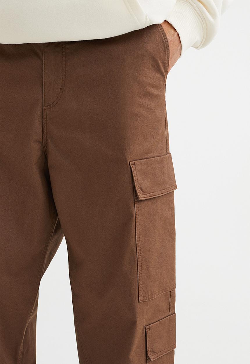 H&M - Loose fit cargo trousers - brown