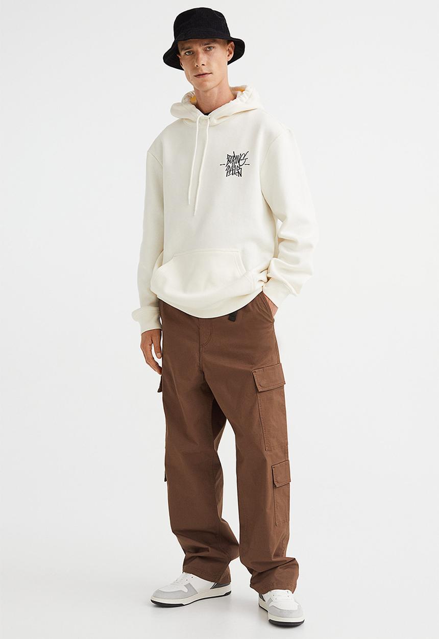 H&M - Loose fit cargo trousers - brown