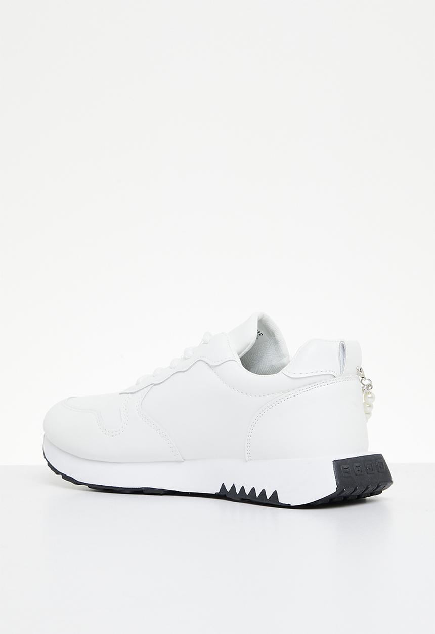 Jada - Pearl detail sneaker - white