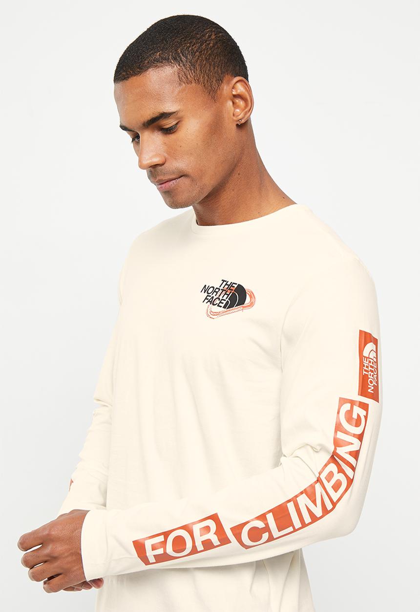 The North Face - Outdoor long sleeve graphic tee - gardenia white 
