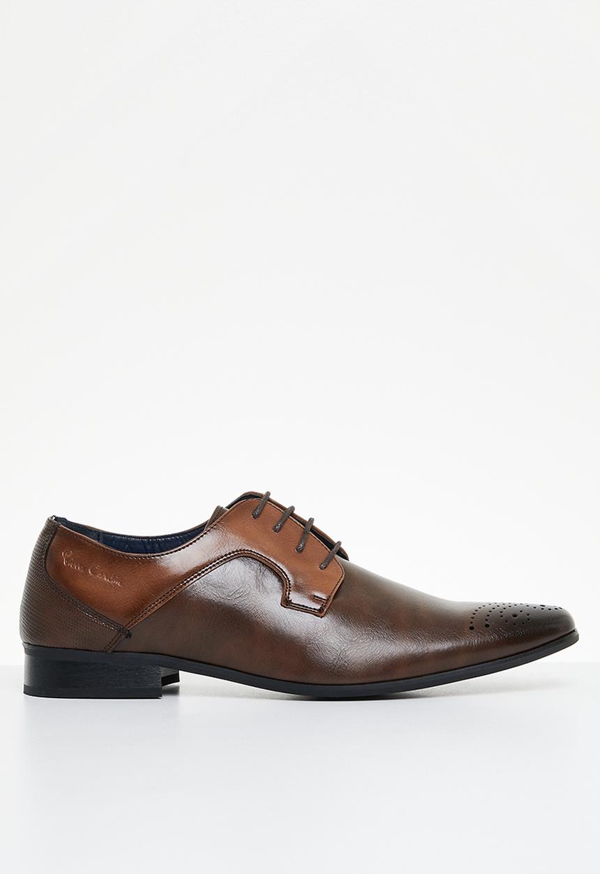 Pierre Cardin - Yousuf formal leather derby - tan