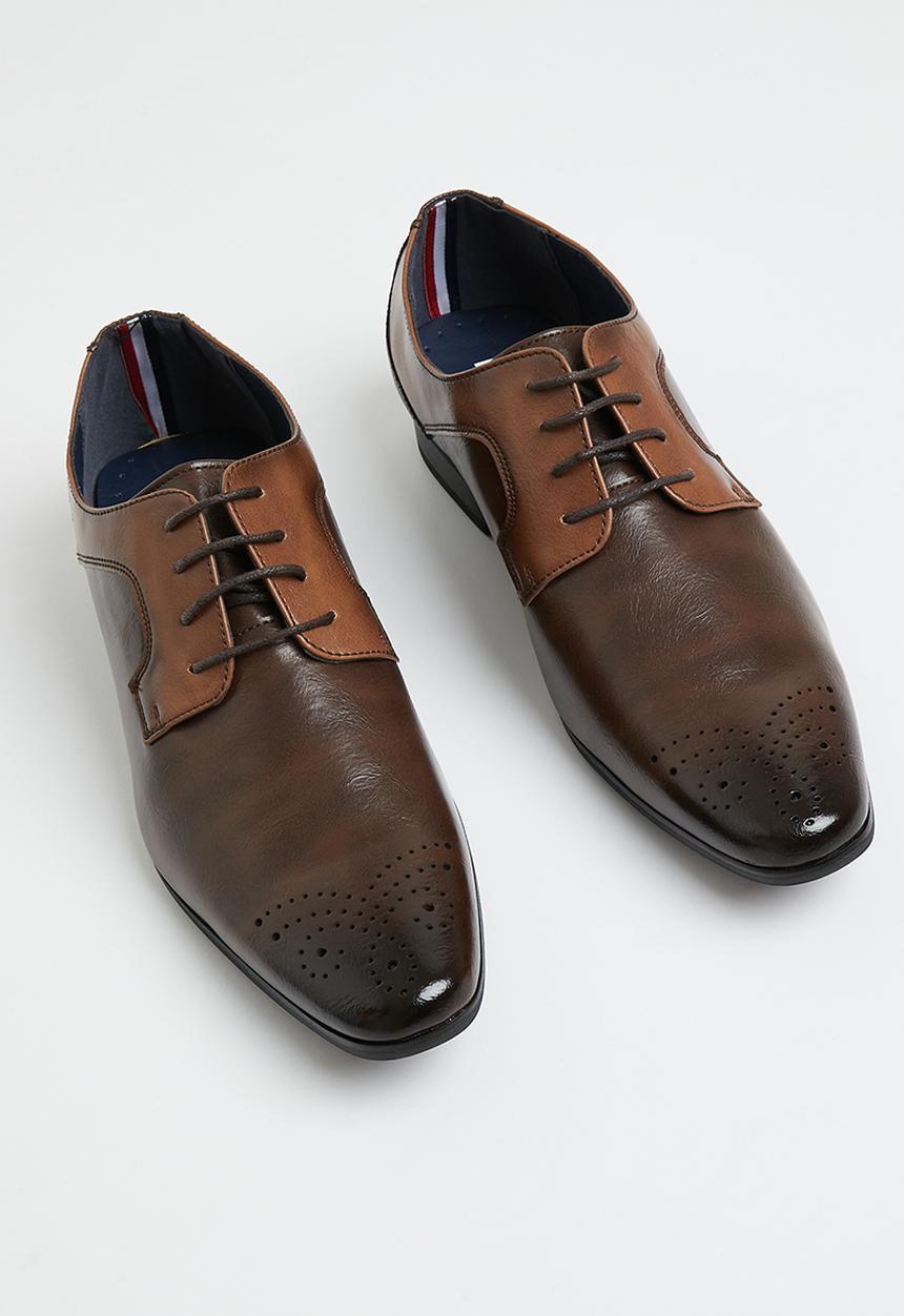 Pierre Cardin - Yousuf formal leather derby - tan