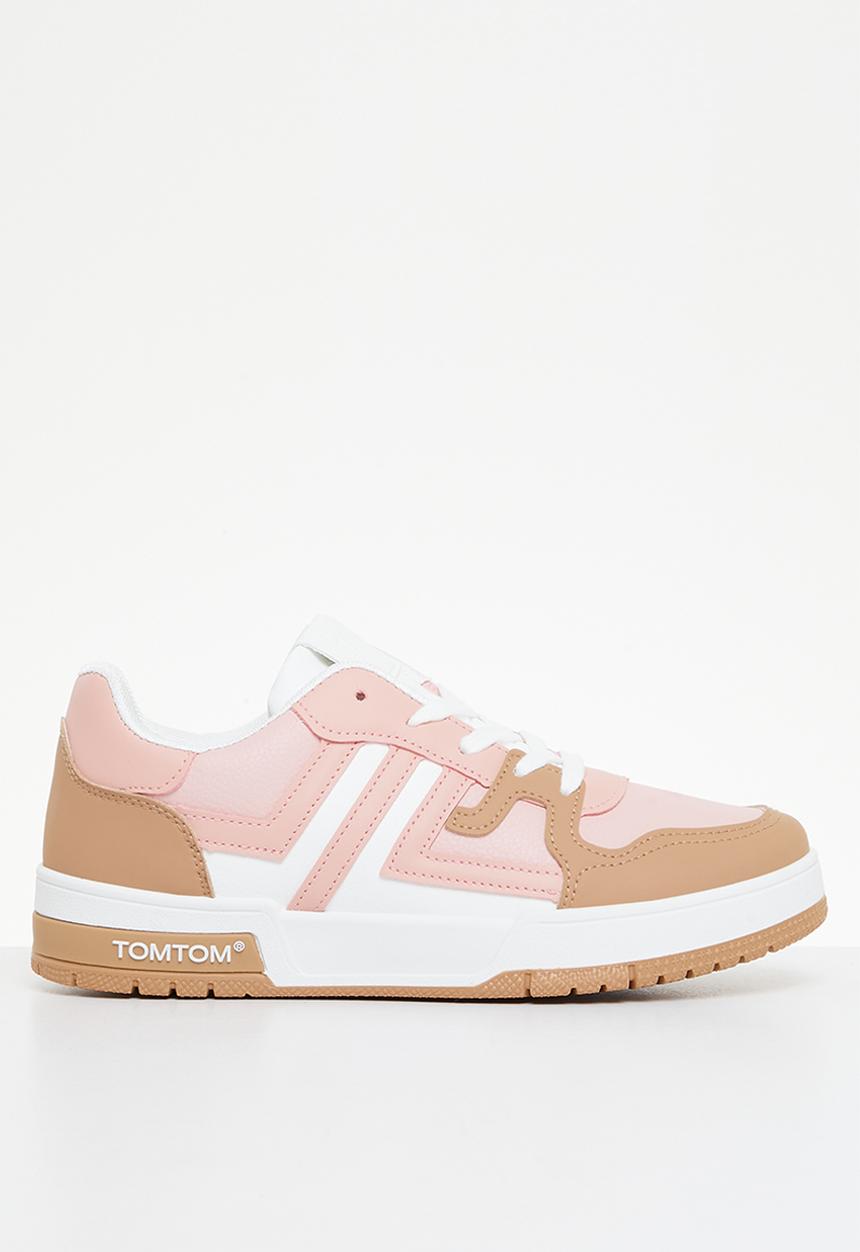 Tom Tom - Low cut colour block sneaker - mink/white multi