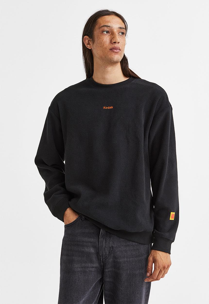 H&M - Relaxed fit sweatshirt - black/kodak