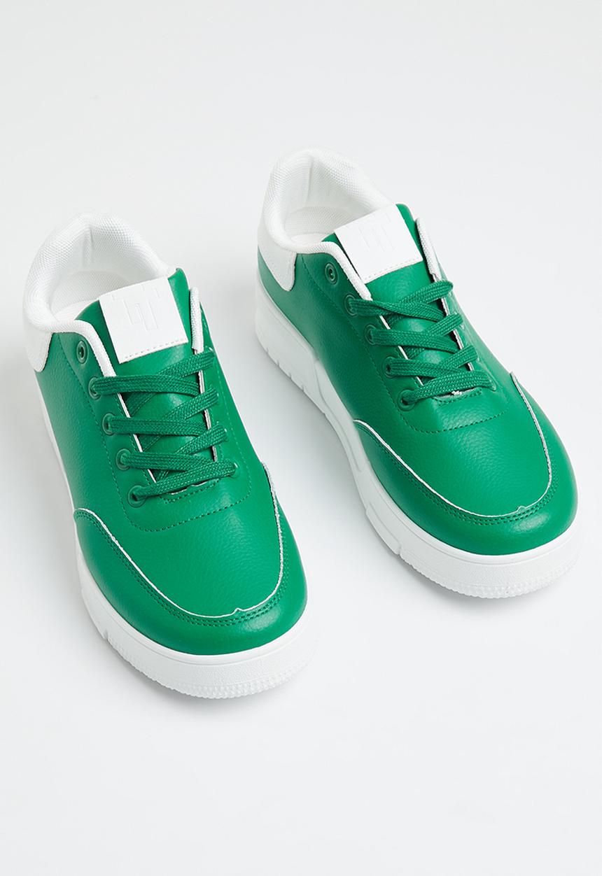 Tom Tom - Low cut casual sneaker - green/white