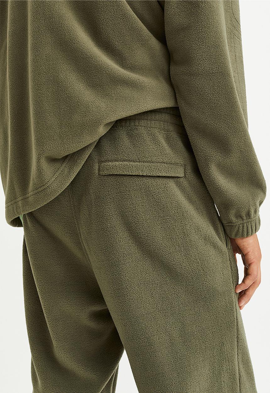 H&M - Relaxed fit fleece joggers - khaki green