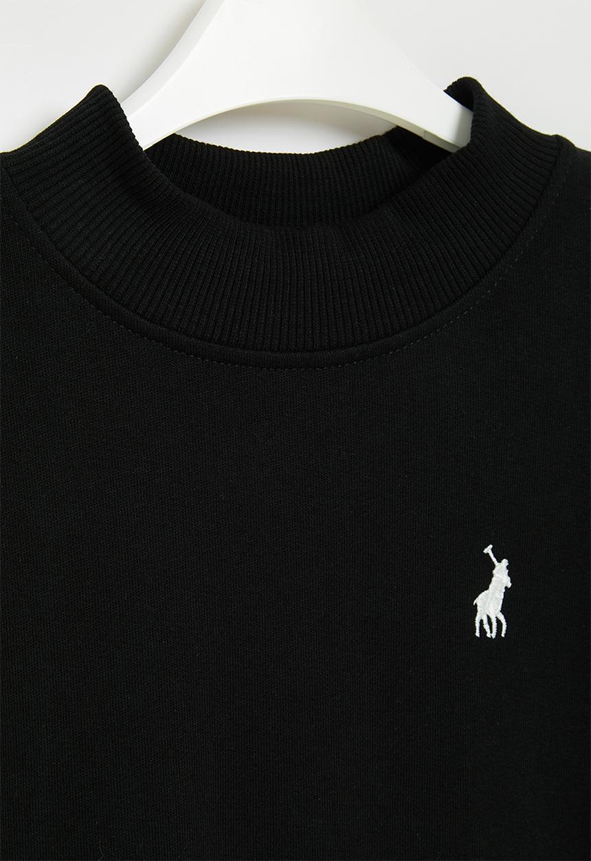 POLO - Girls isla printed sweater dress - black