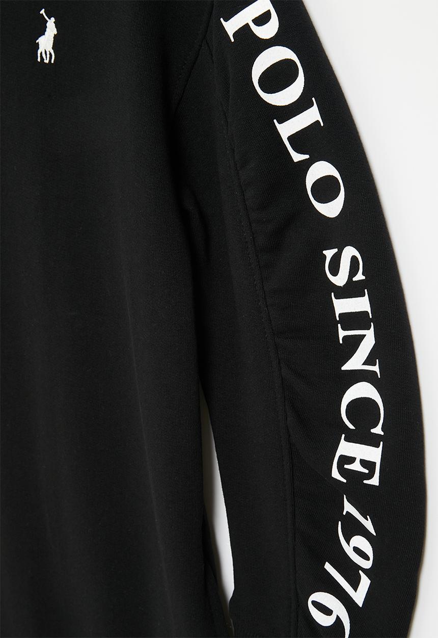 POLO - Girls isla printed sweater dress - black