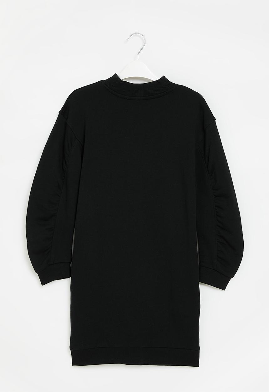 POLO - Girls isla printed sweater dress - black