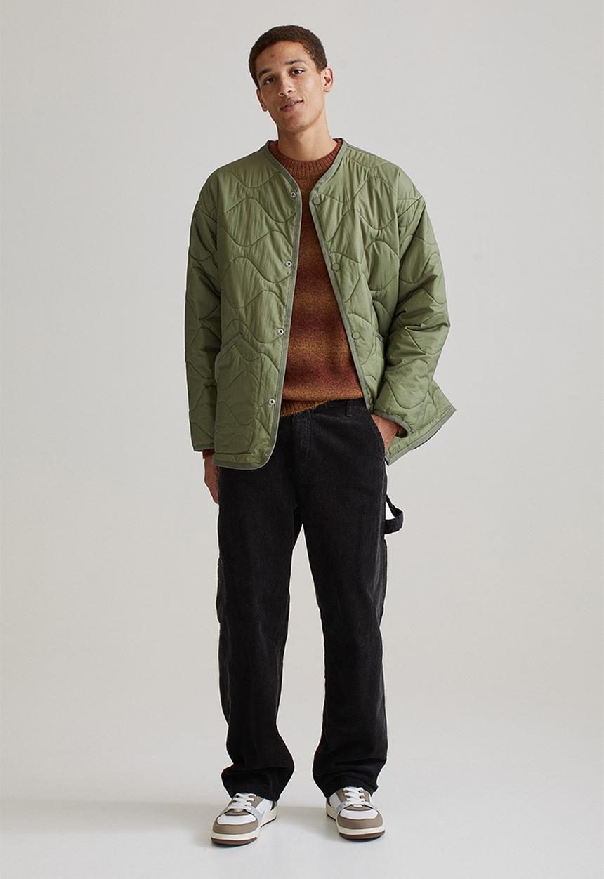 H&M - Relaxed fit corduroy trousers - black