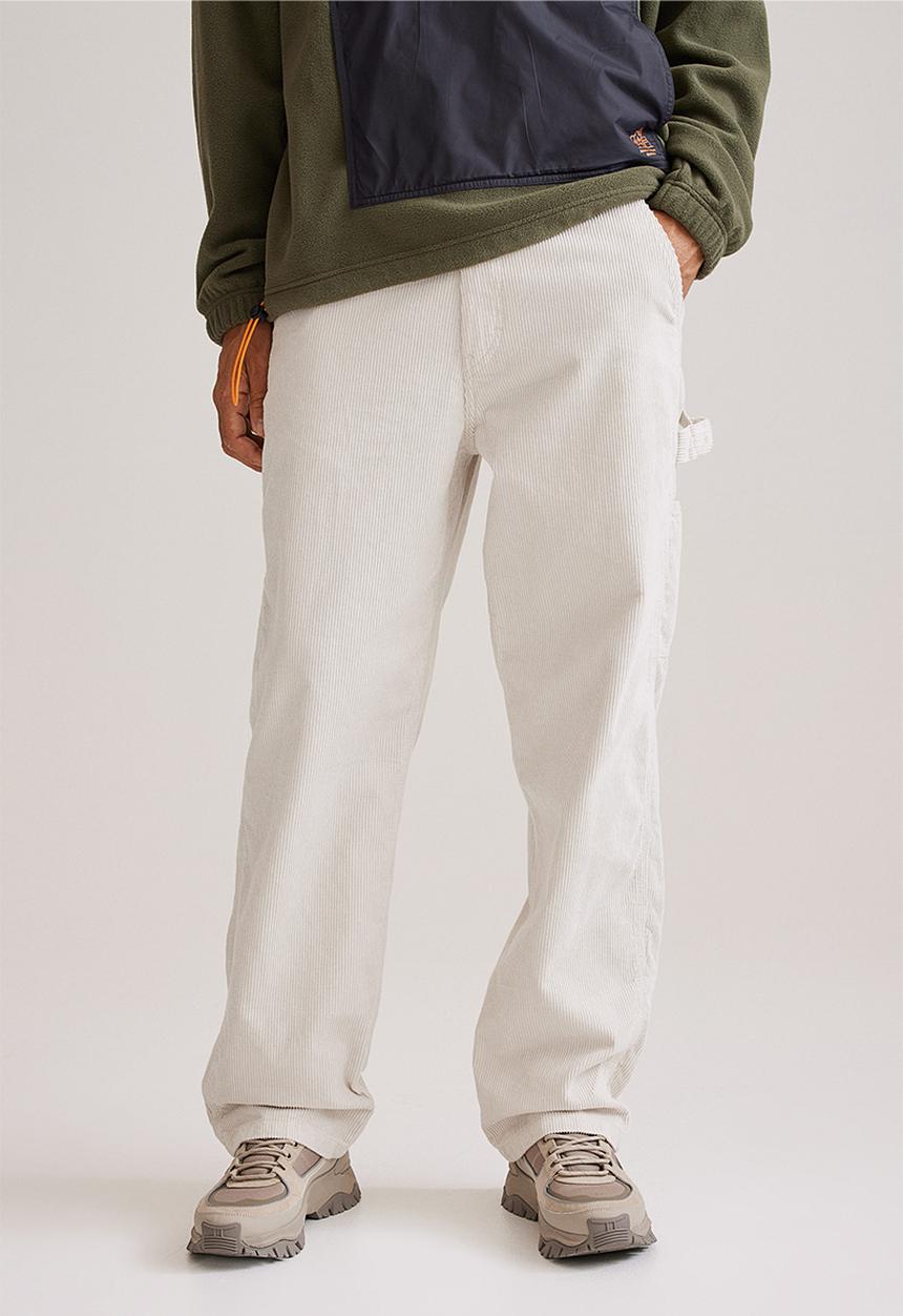 H&M - Relaxed fit corduroy trousers - light beige