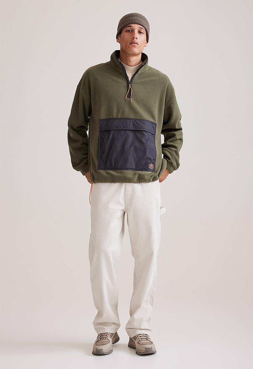 H&M - Relaxed fit corduroy trousers - light beige