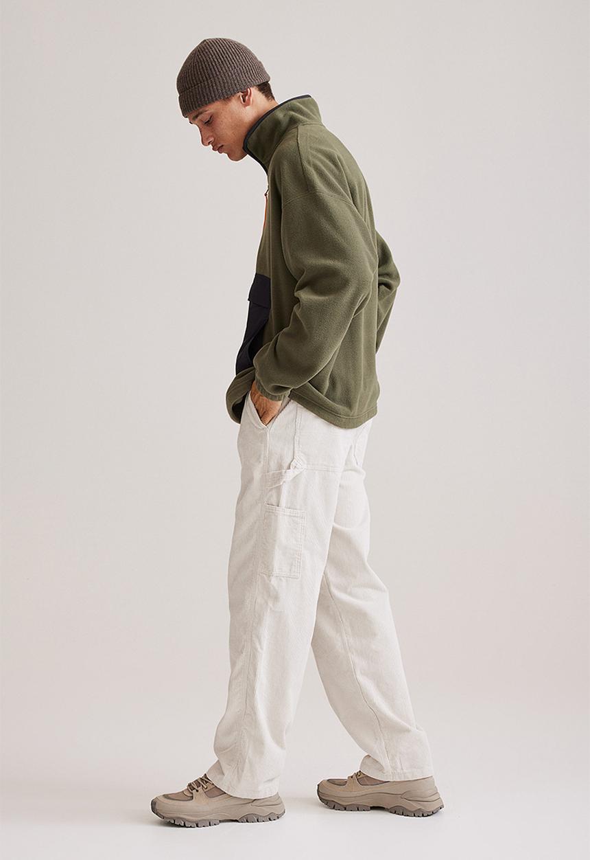 H&M - Relaxed fit corduroy trousers - light beige