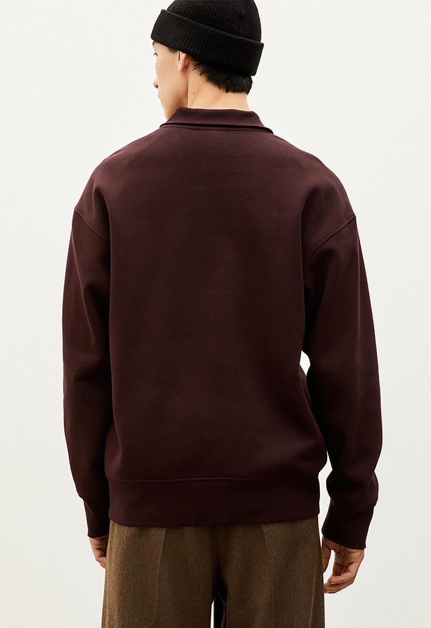H&M - Relaxed fit polo shirt - burgundy