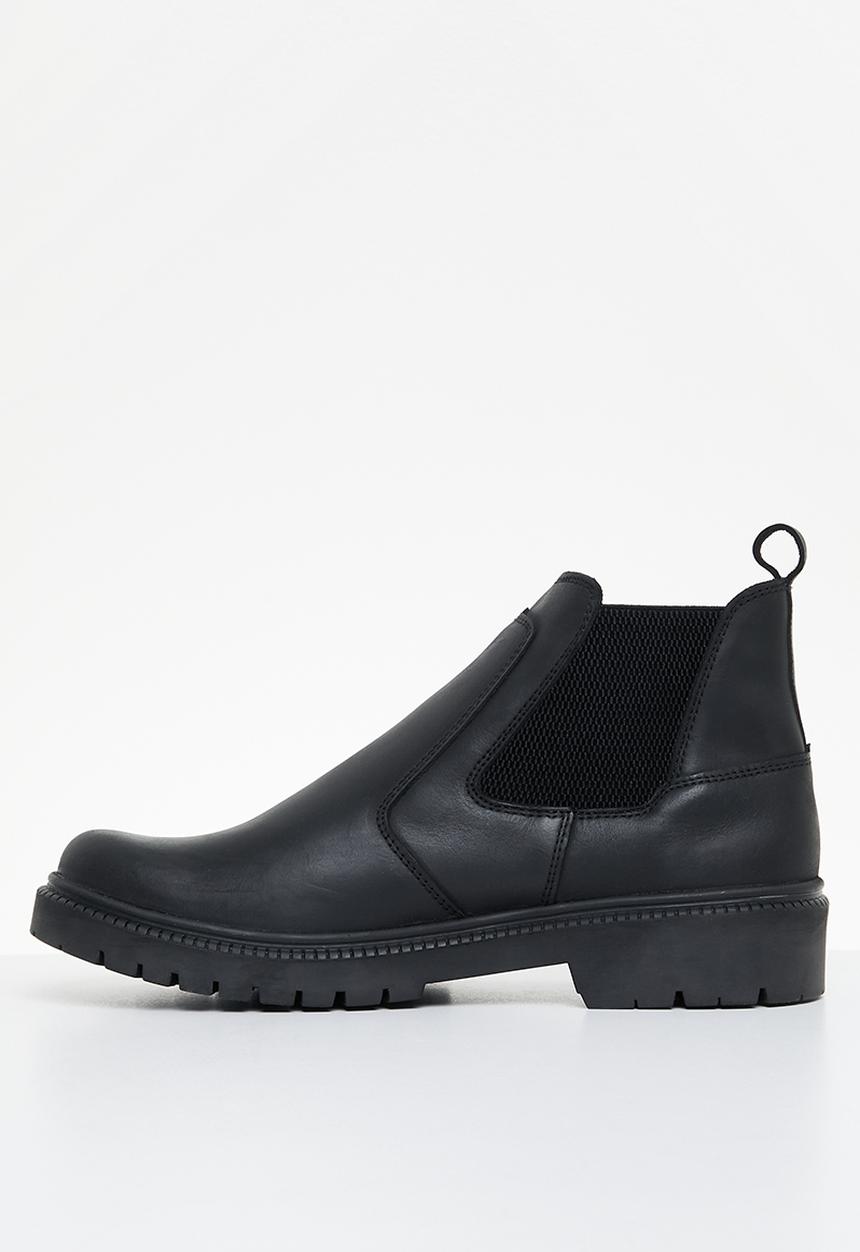 Bronx - M4 leather boot - black
