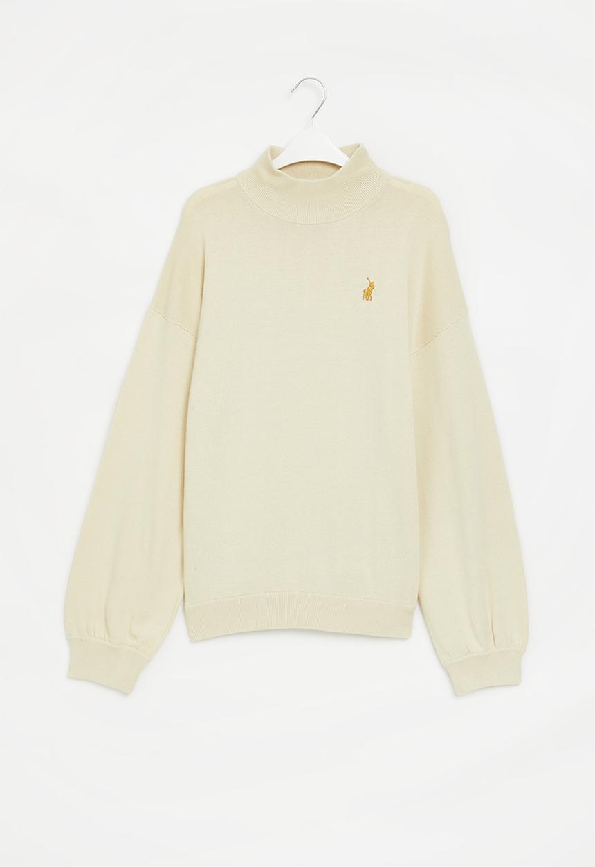 POLO - Girls paige ls knitted pullover - white