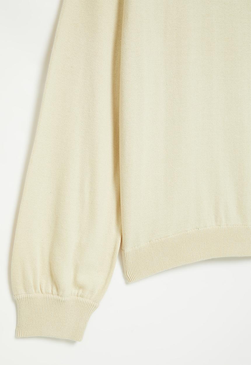 POLO - Girls paige ls knitted pullover - white