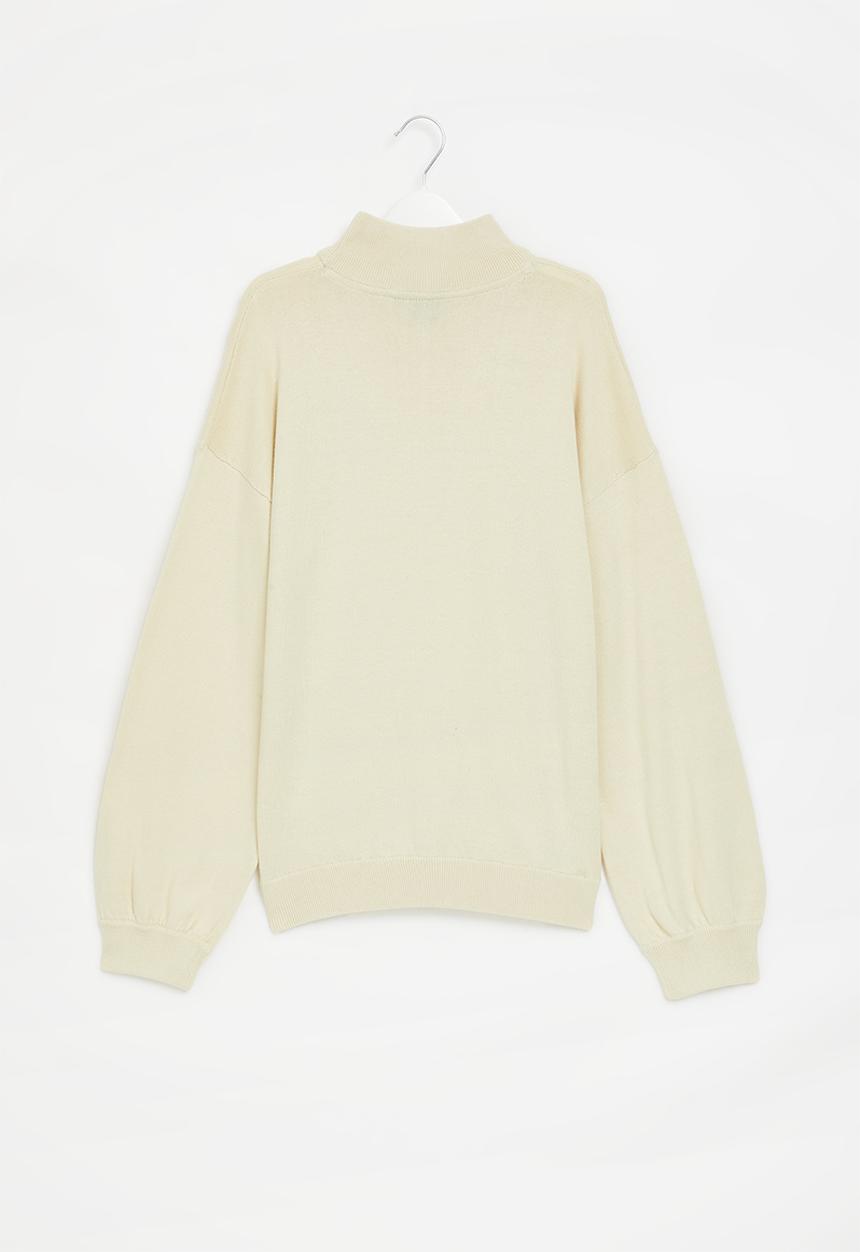 POLO - Girls paige ls knitted pullover - white
