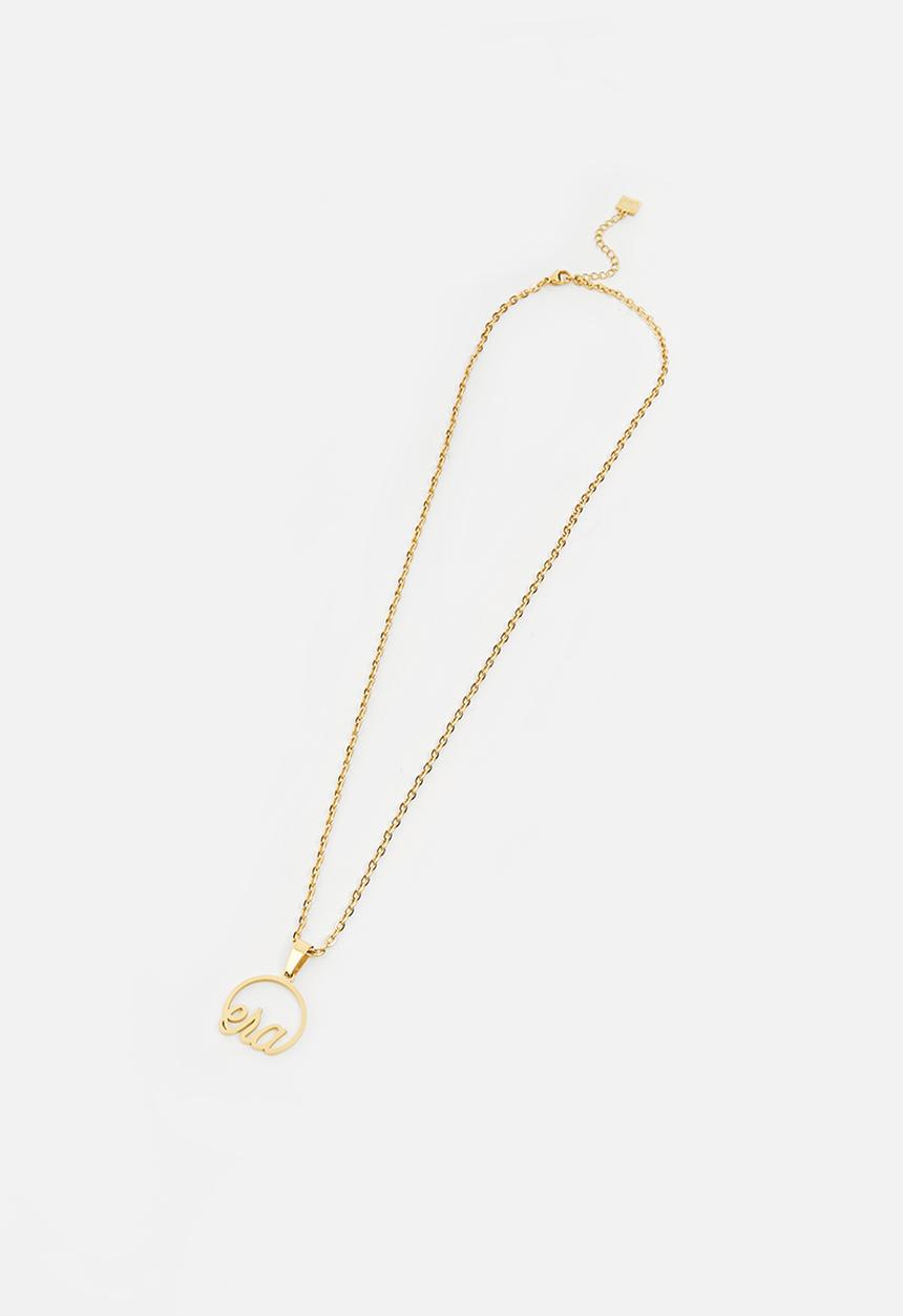 Era logo necklace - gold