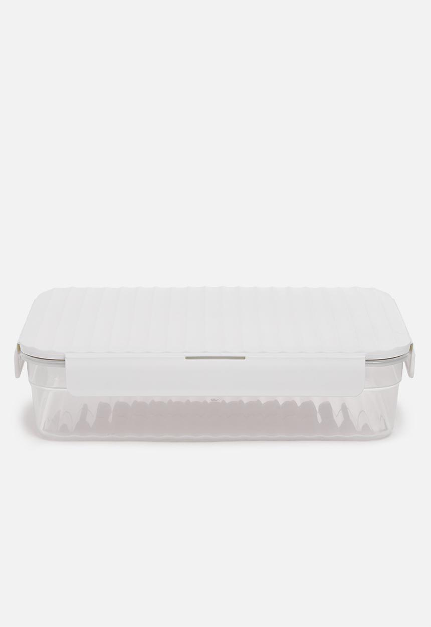 LocknLock - Wave container large set of 3 - white