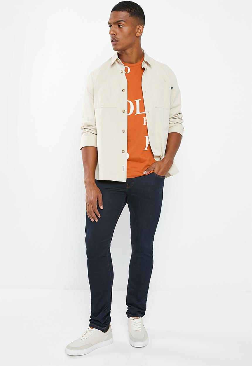 POLO - Mens aop short sleeve tee - orange