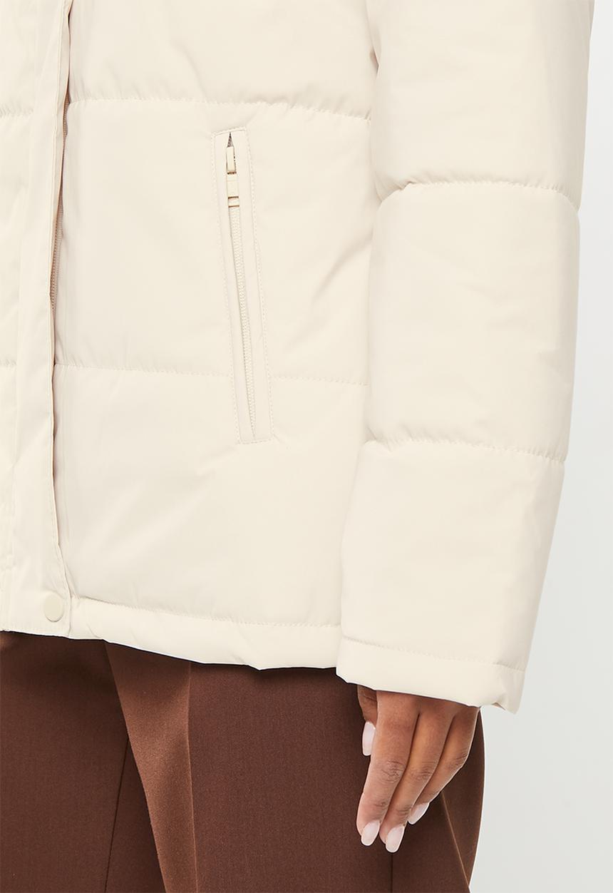 POLO - Wmn long sleeve puffer jacket - stone