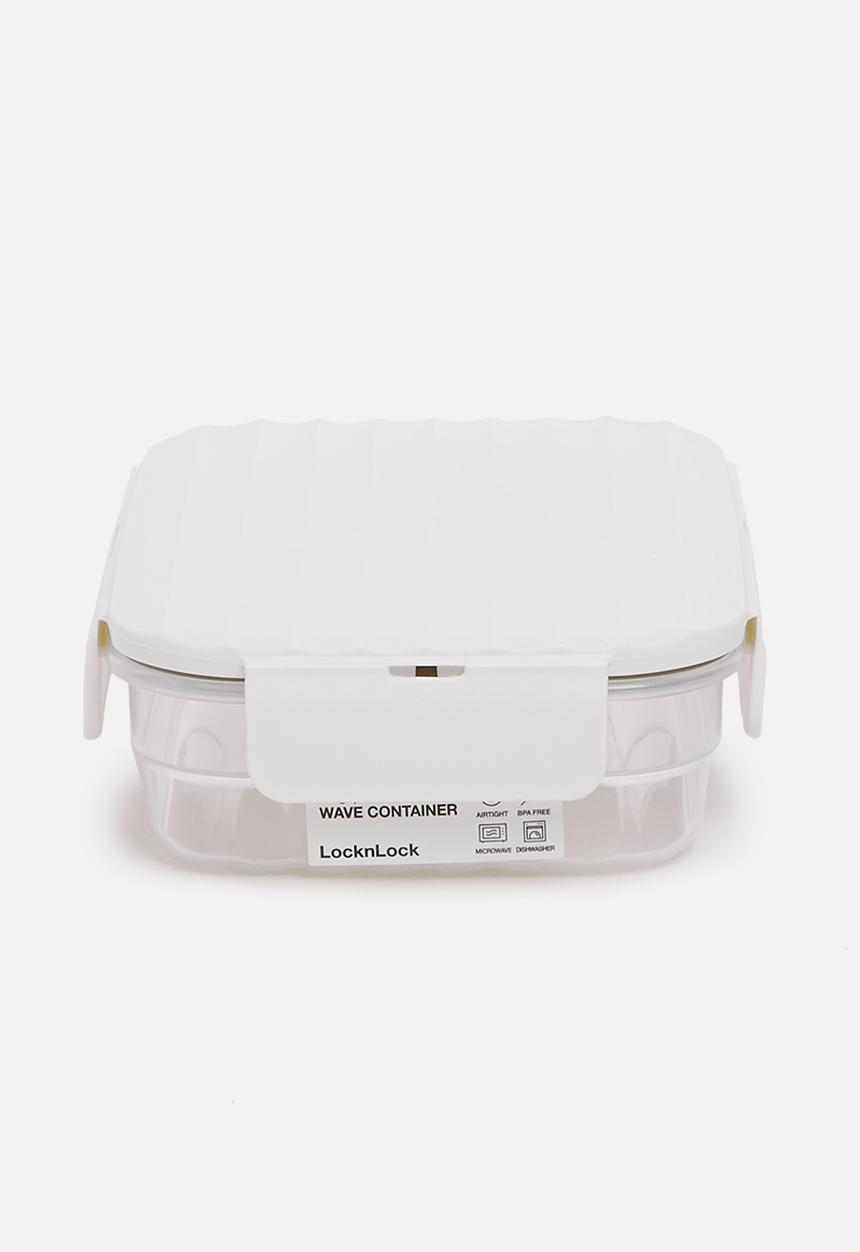 LocknLock - Wave container medium set of 4 - white