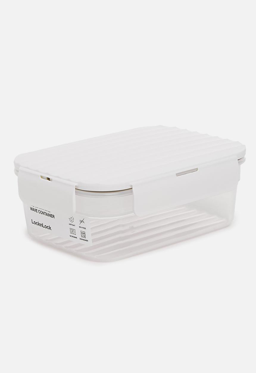 LocknLock - Wave container medium set of 4 - white