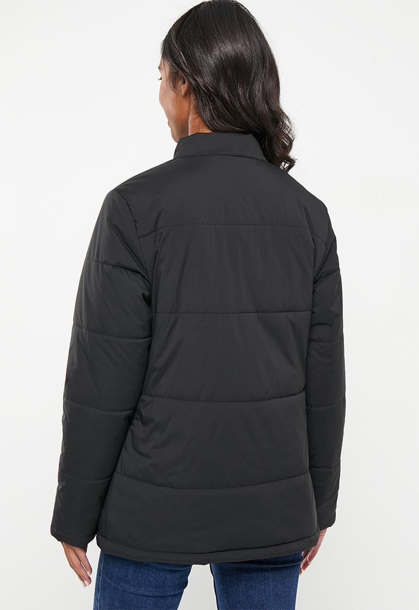 POLO - Wmn long sleeve puffer jacket - black