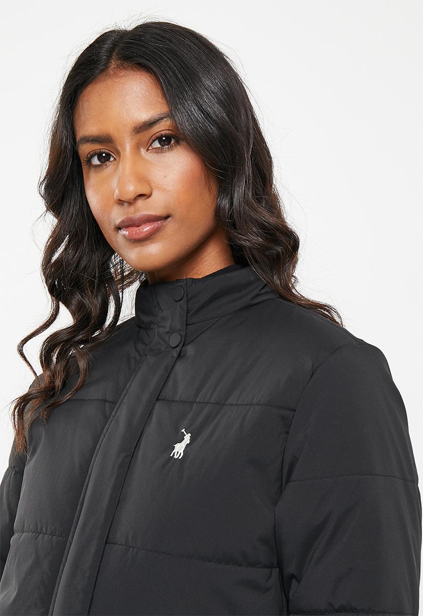 POLO - Wmn long sleeve puffer jacket - black