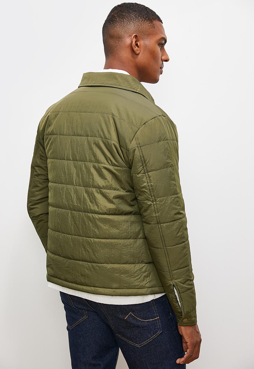 Lark & Crosse - Utility puffer jacket - khaki