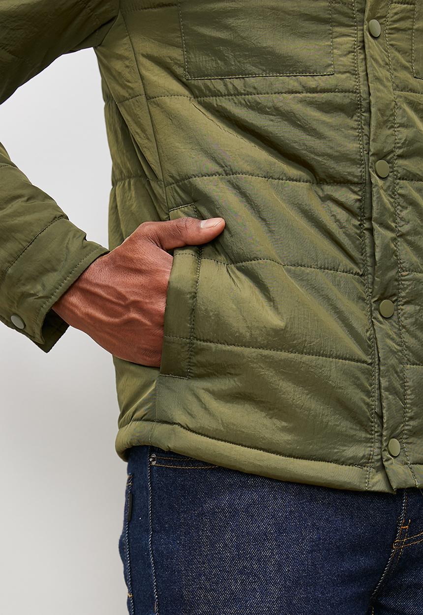 Lark & Crosse - Utility puffer jacket - khaki
