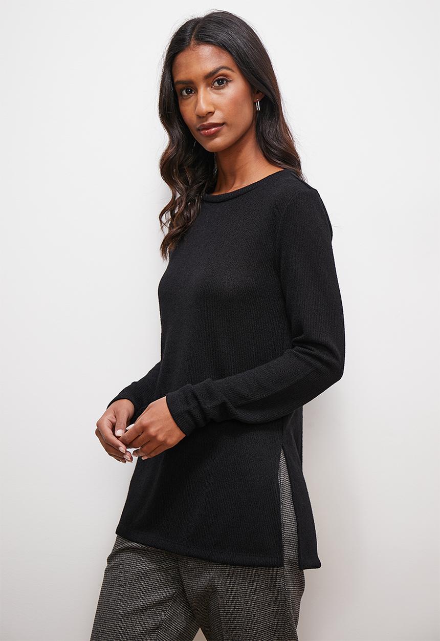 edit - Ll crew rib cut n sew - black