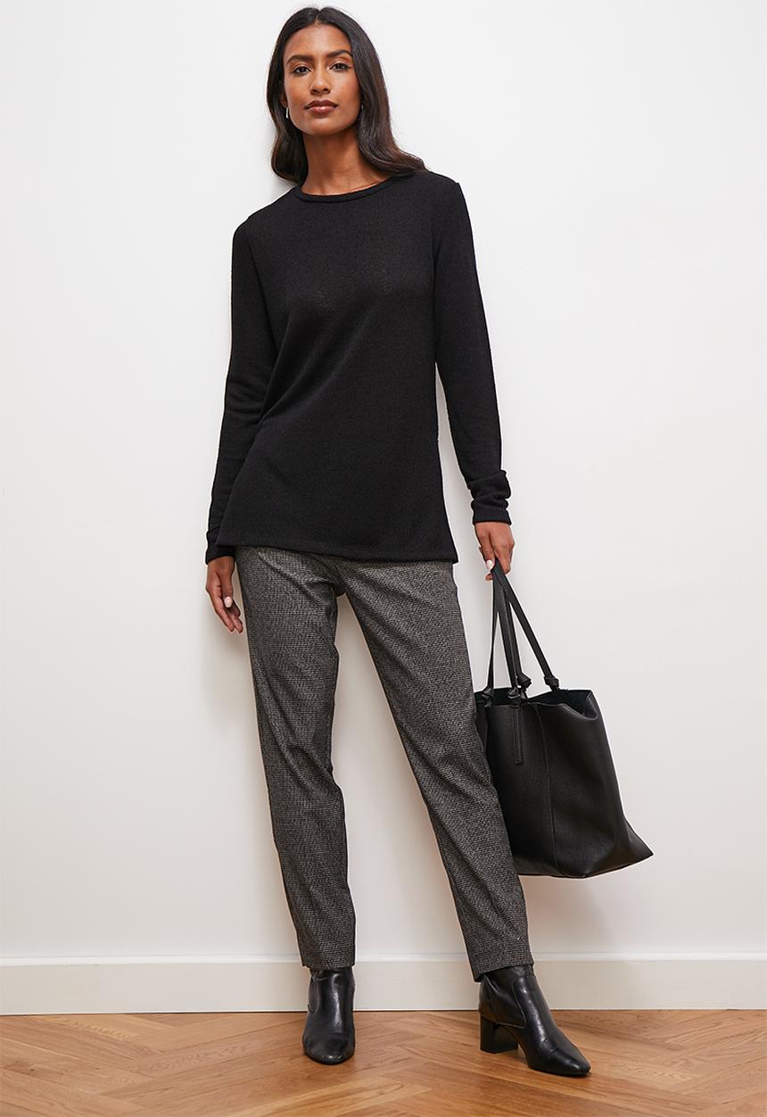 edit - Ll crew rib cut n sew - black
