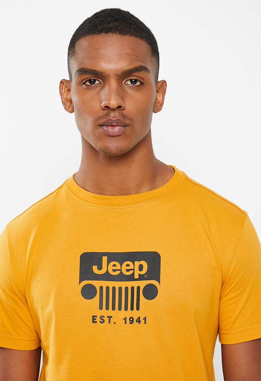 JEEP - Grille icon print tee - sunflower