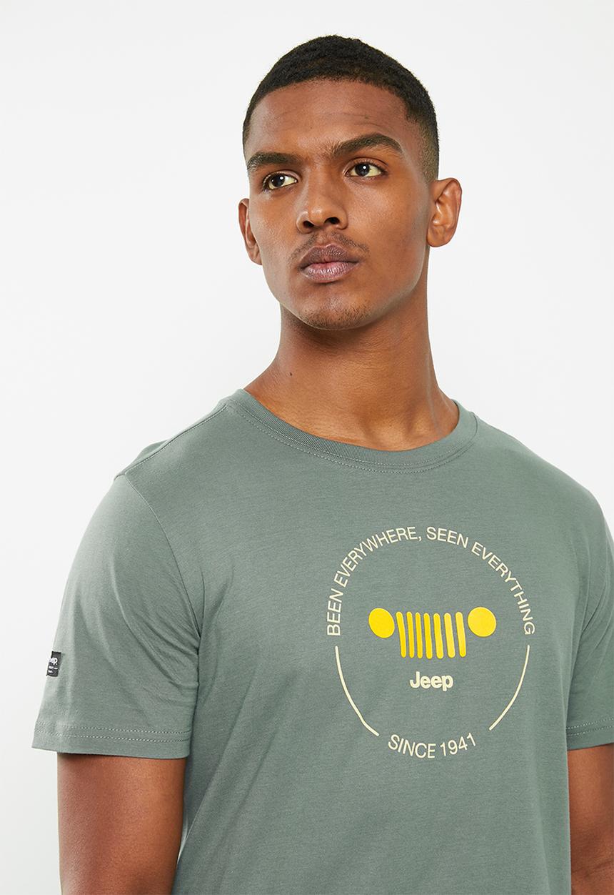 JEEP - Fashion graphics tee - olive
