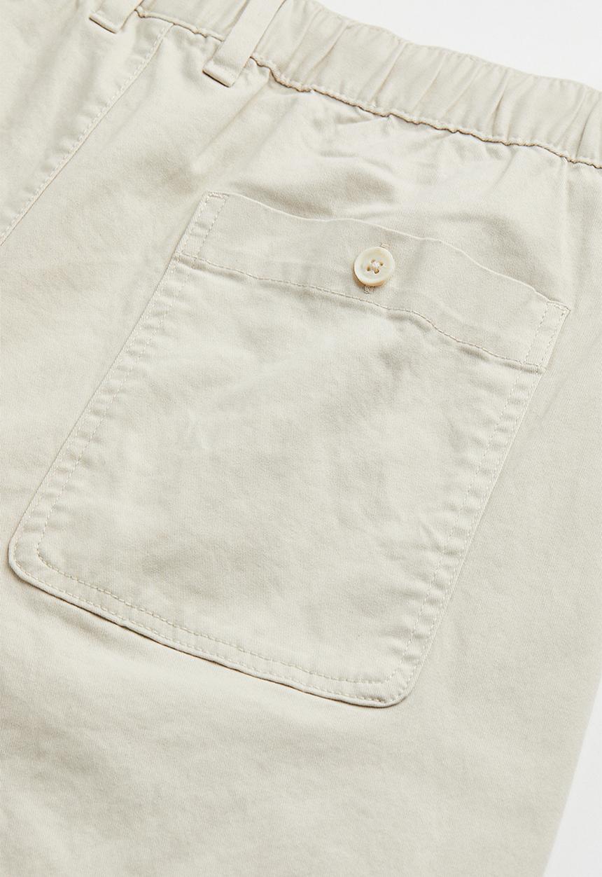H&M - Relaxed fit twill trousers - natural white
