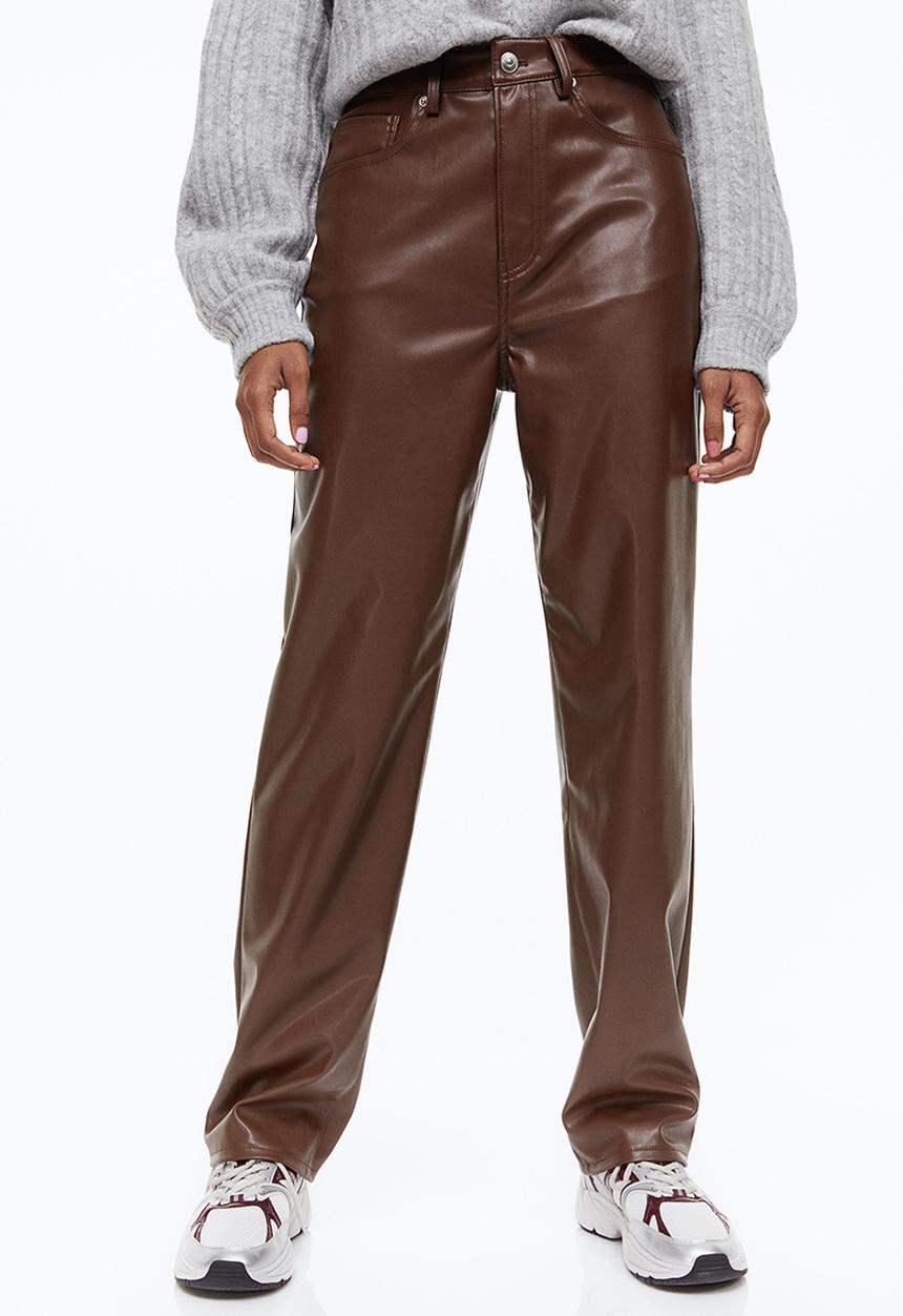 H&M - 90s straight trousers - brown