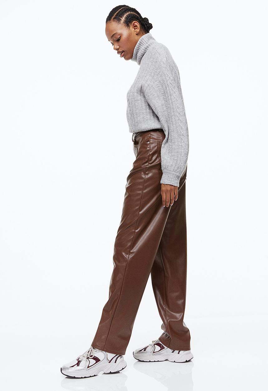 H&M - 90s straight trousers - brown
