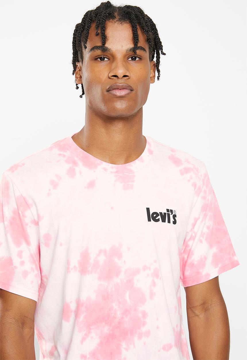 Levi’s® - Short sleeve relaxed fit tee poster - pink dye graph