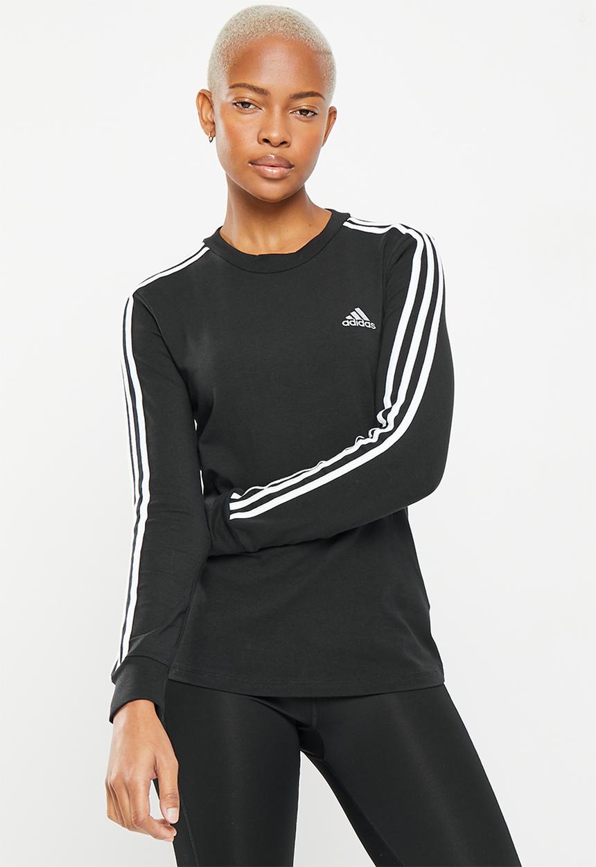 adidas Performance - W 3s long sleeve tee - black & white