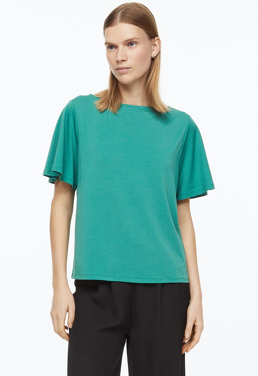 H&M - Boat-neck top - turquoise