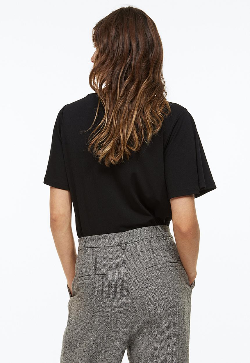 H&M - Boat-neck top - black