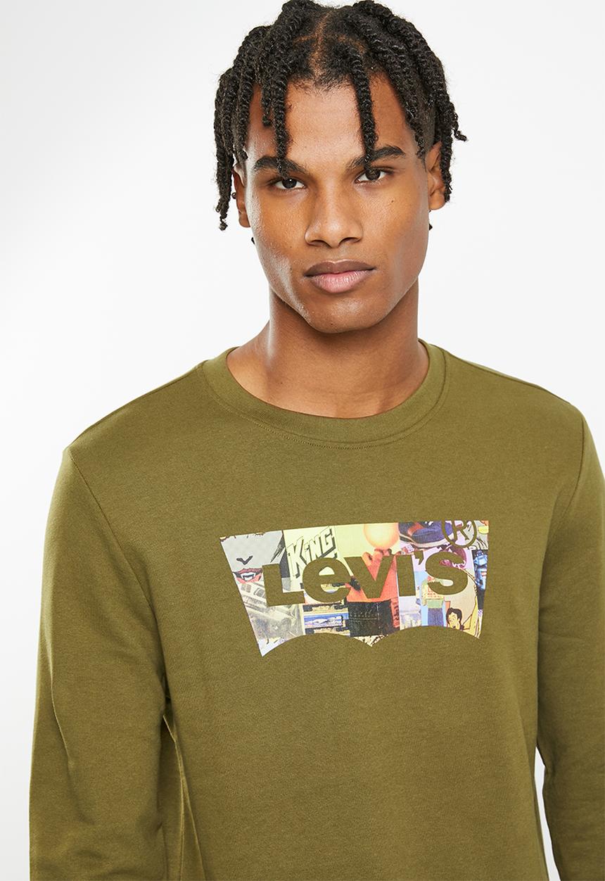 Levi’s® - vintage photo batwing sweat - dark olive 