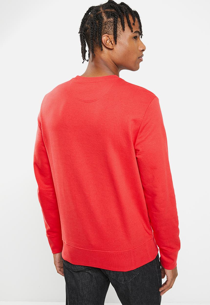 Levi’s® - circle text grp sweat - poppy red