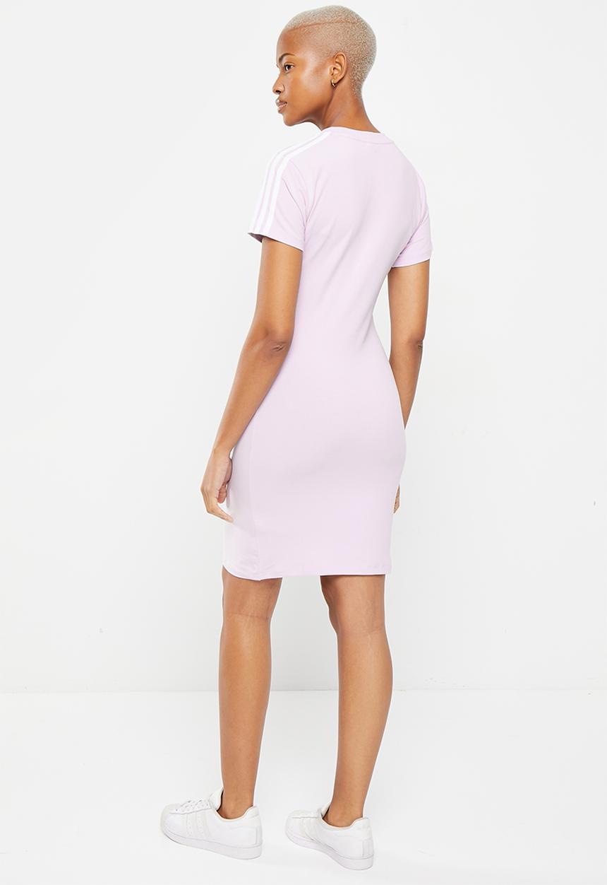 adidas Performance - W 3s fit t dress - silver dawn & white