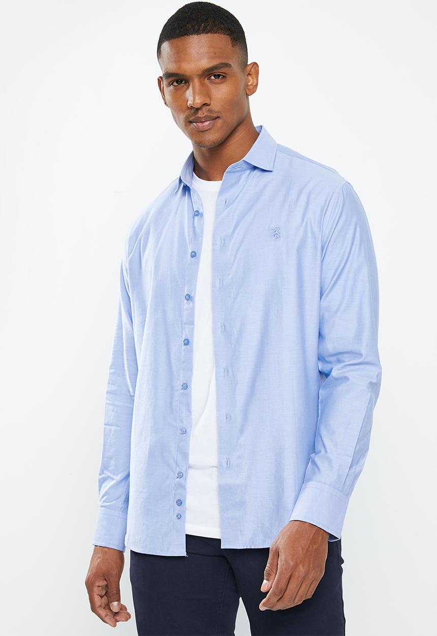 Pringle of Scotland - Long sleeve tailored shirt - blue