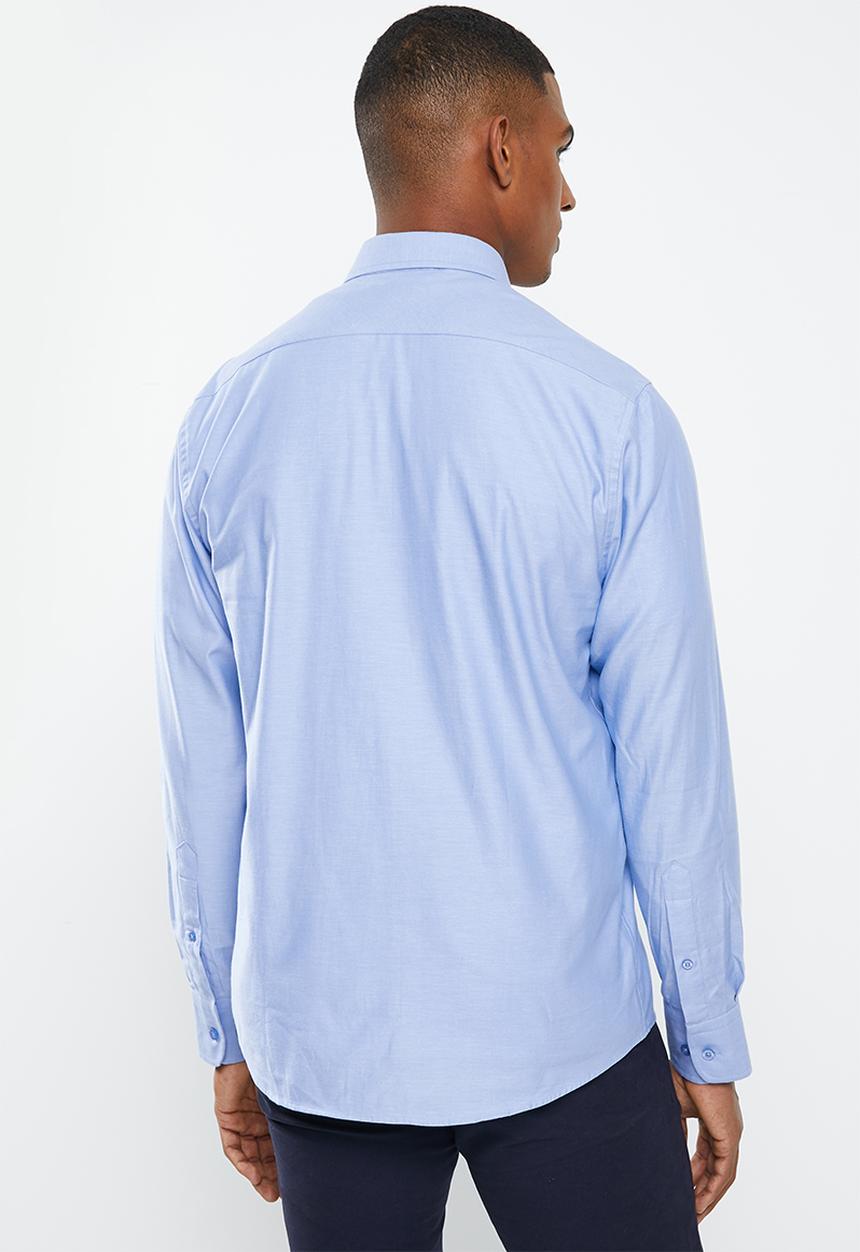 Pringle of Scotland - Long sleeve tailored shirt - blue